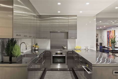 stainless steel ushape cabinets|Design Ideas for a U.